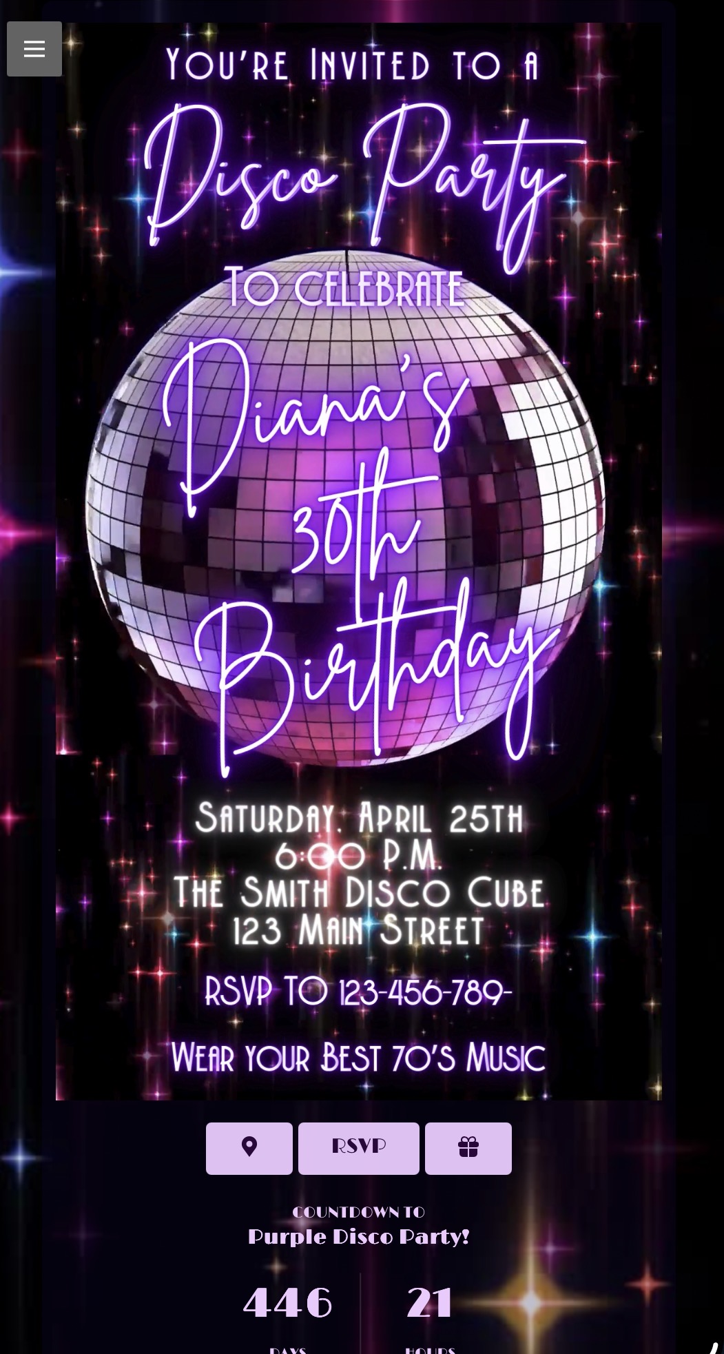 Party Invite Preview